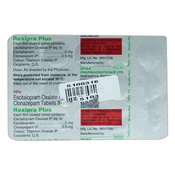 rexipra plus tablet 15's